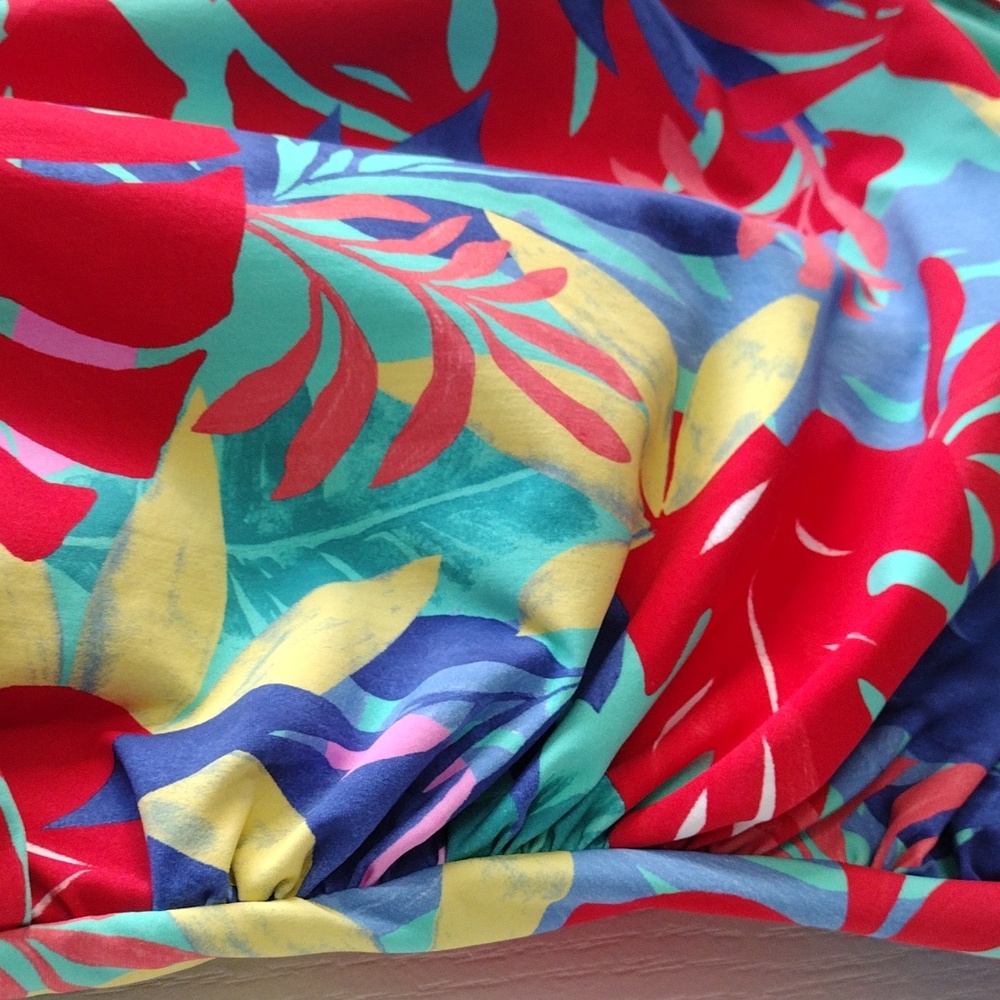 Liz Claiborne Tropical Island Swim, Size 14 - Picture 5 of 10